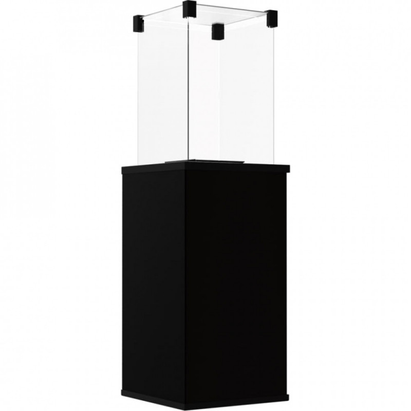 Газовий обігрівач Kratki PATIO MINI керамограніт COLLECTION NERO ASSOLUTO - пульт (8,2 кВт)