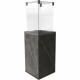 Газовый обогреватель Kratki PATIO MINI керамогранит NATURALI PIETRA GREY - пульт (8,2 кВт)