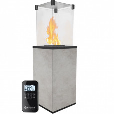 Газовый обогреватель Kratki PATIO MINI керамогранит OXIDE GRIGIO - пульт (8,2 кВт)