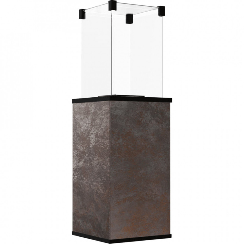 Газовый обогреватель Kratki PATIO MINI керамогранит OXIDE NERO - пульт (8,2 кВт)