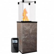 Газовый обогреватель Kratki PATIO MINI керамогранит OXIDE NERO - пульт (8,2 кВт)