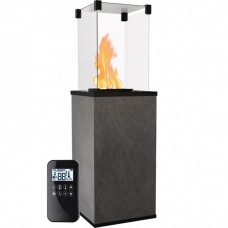 Газовый обогреватель Kratki PATIO MINI керамогранит SETA LIQUORICE - пульт (8,2 кВт)