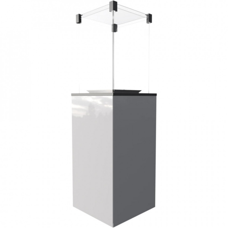 Газовый обогреватель Kratki PATIO MINI стекло/белый (кВт)