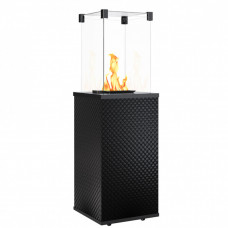 Газовый обогреватель Kratki PATIO MINI стекло/черный - пикованный - ручное управление (8,2 кВт)