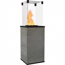 Газовый обогреватель Kratki PATIO MINI керамогранит NATURALI PIETRA DI SAVOIA GRIGIA - ручное управление (8,2 кВт)