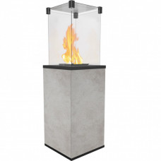 Газовый обогреватель Kratki PATIO MINI керамогранит OXIDE GRIGIO - ручное управление (8,2 кВт)