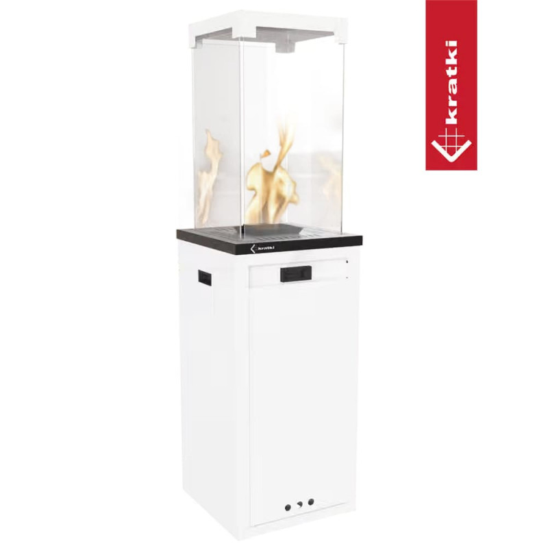 Газовый обогреватель Kratki PATIO LIGHT белый (8,0 кВт)