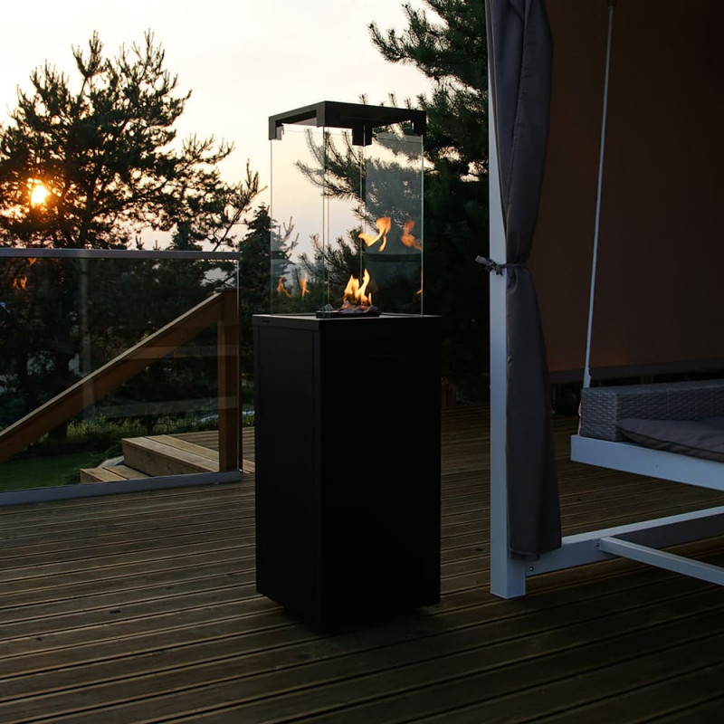 Газовый обогреватель Kratki PATIO LIGHT черный (8,0 кВт)