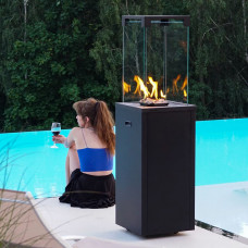 Газовый обогреватель Kratki PATIO LIGHT черный (8,0 кВт)