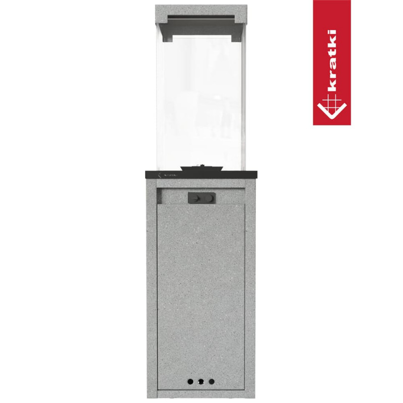 Газовый обогреватель Kratki PATIO LIGHT гранит (8,0 кВт)