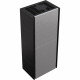Камин Kratki SIMPLE 12 BS левая в строении BOX стальной - черный