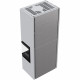 Камин Kratki SIMPLE 12 BS правая в строении BOX стальной - белый