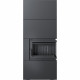 Камин Kratki SIMPLE 12 BS правая в строении BOX стальной - черный