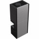 Камин Kratki SIMPLE 12 BS правая в строении BOX стальной - черный