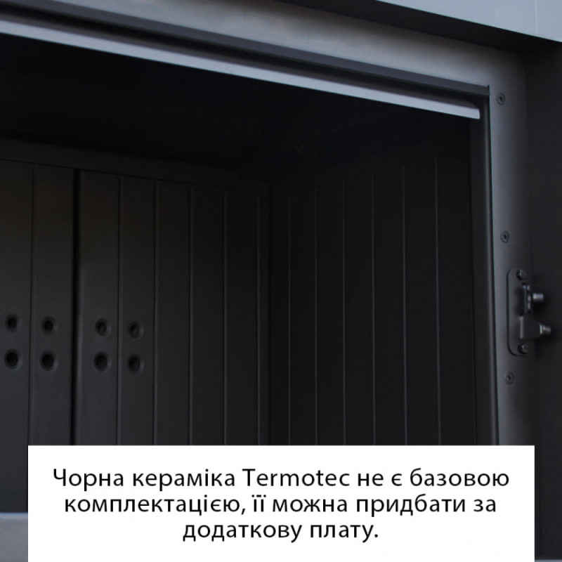 Стальная печь-камин Kratki TORA L керамогранит NATURALI PIETRA DI SAVOIA ANTRANCITE BOCCIARDATA (8,0 кВт)