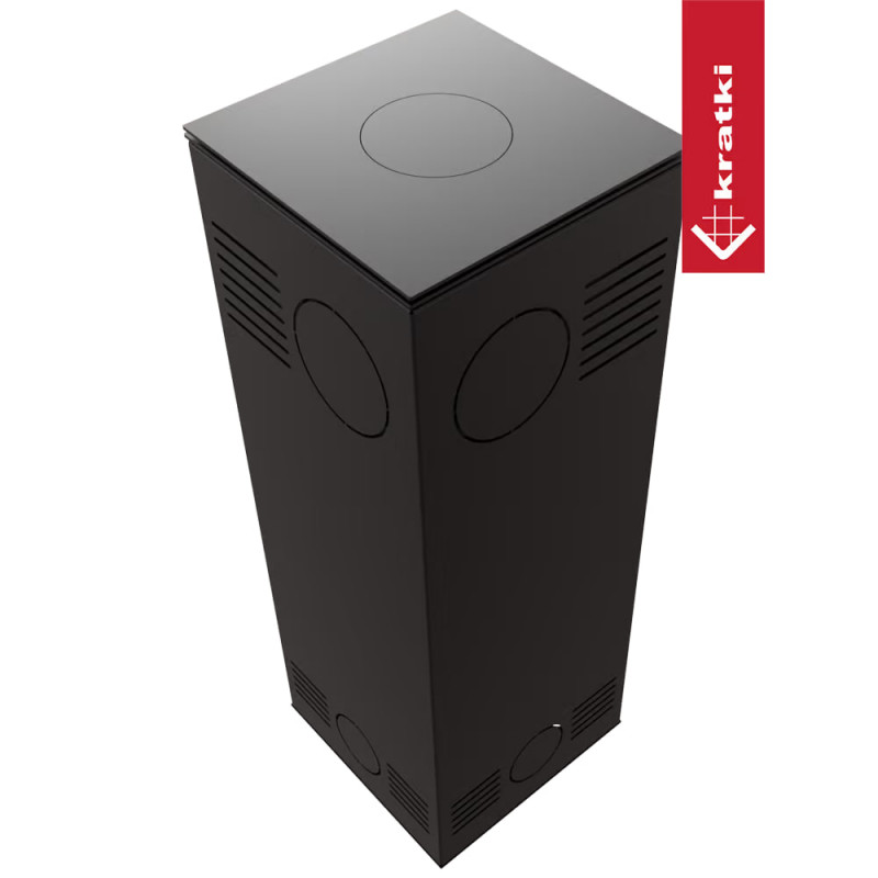 Стальная печь-камин Kratki TORA S керамогранит FOKOS SALE (8,0 кВт)