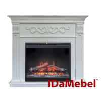 Каминокомплект IDaMebel Marseille DF2624L-INT Белый Ясень