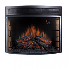 Электрокамин с обогревом Royal Flame Dioramic 33 LED FX со звуком, дровами, кирпичной кладкой, полукруглый.