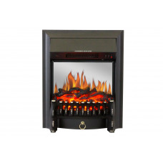 Электрокамин с обогревом Royal Flame Fobos FX M Black со звуком