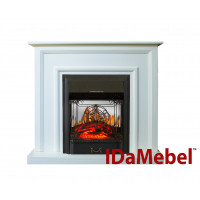 Каминокомплект IDaMebel Adele Белый Majestic Black
