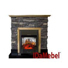 Каминокомплект IDaMebel Gemma Majestic Black
