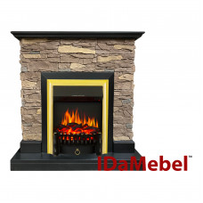 Каминокомплект IDaMebel Gemma Brown Fobos Brass