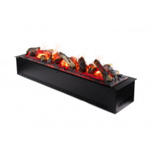 Электрокамин паровой A-Fire Cassette SF100 LOG с настоящим 3D эффектом пламени, звуком и дровами
