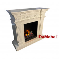 Каминокомплект IDaMebel Amalfi белый Cassette 400