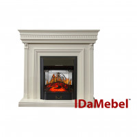 Каминокомплект IDaMebel Beethoven белый Majestic Black