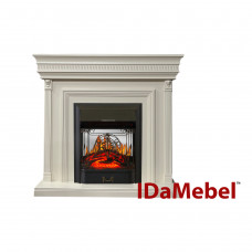 Каминокомплект IDaMebel Beethoven белый Majestic Black