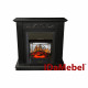 Камінокомплект IDaMebel Elaine темний шоколад Majestic Black