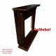 Каминокомплект IDaMebel Carolina орех Fobos Black (вырез под плинтус 90x25)