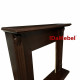 Каминокомплект IDaMebel Carolina орех Fobos Black (вырез под плинтус 90x25)