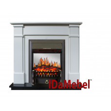 Каминокомплект IDaMebel Julia Белый Fobos Black