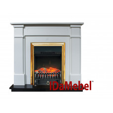 Каминокомплект IDaMebel Julia Белый Fobos Brass