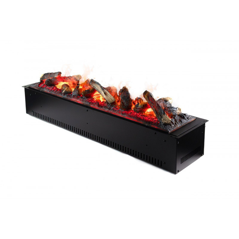 Электрокамин паровой A-Fire Cassette SF100 LOG Multicolor с настоящим 3D эффектом пламени, звуком, дровами и цветным пламенем