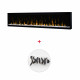 Электрокамин с обогревом Dimplex Ignite XL 74 (XLF74) с кристаллами, цветами + Подарок! Комплект дров керамических