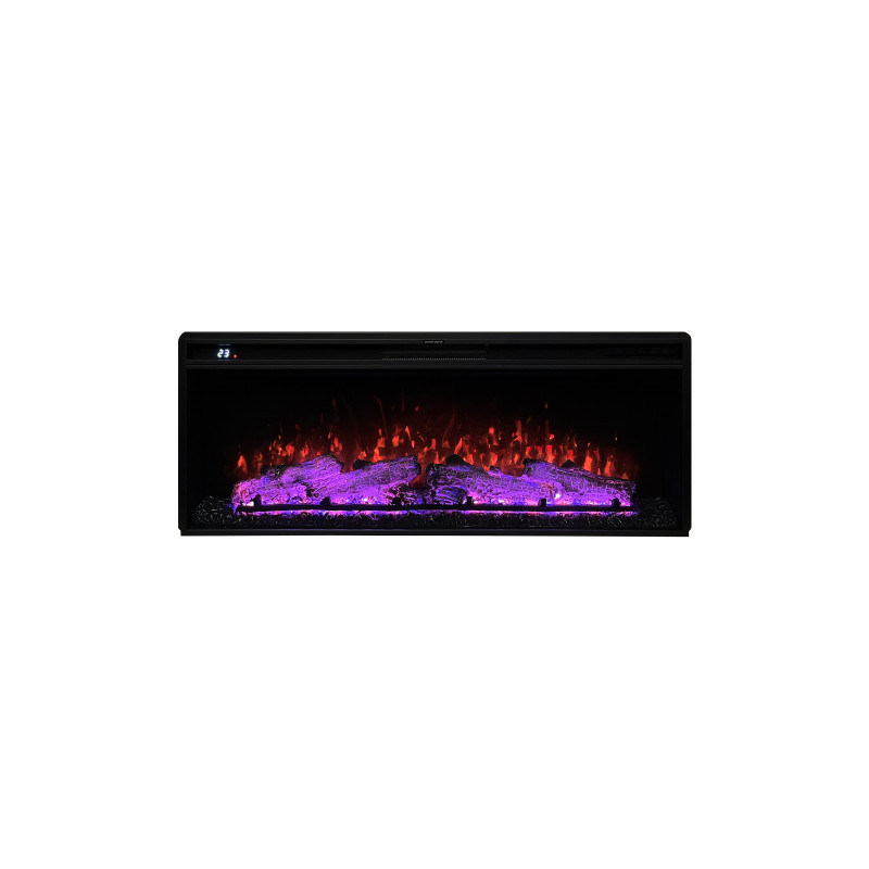 Электрокамин с обогревом Royal Vision 42 LOG Color N со звуком, дровами, размер 1093x426x225