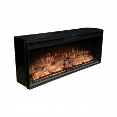 Электрокамин с обогревом Royal Vision 42 LOG Color N со звуком, дровами, размер 1093x426x225