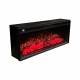 Электрокамин с обогревом Royal Vision 42 LOG Color N со звуком, дровами, размер 1093x426x225