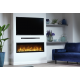 Электрокамин с обогревом Dimplex Ignite Evolve 74 (EVO1800) с дровами, кристаллами стекла, цветами пламени и подсветкой наполнения, WiFi управления.