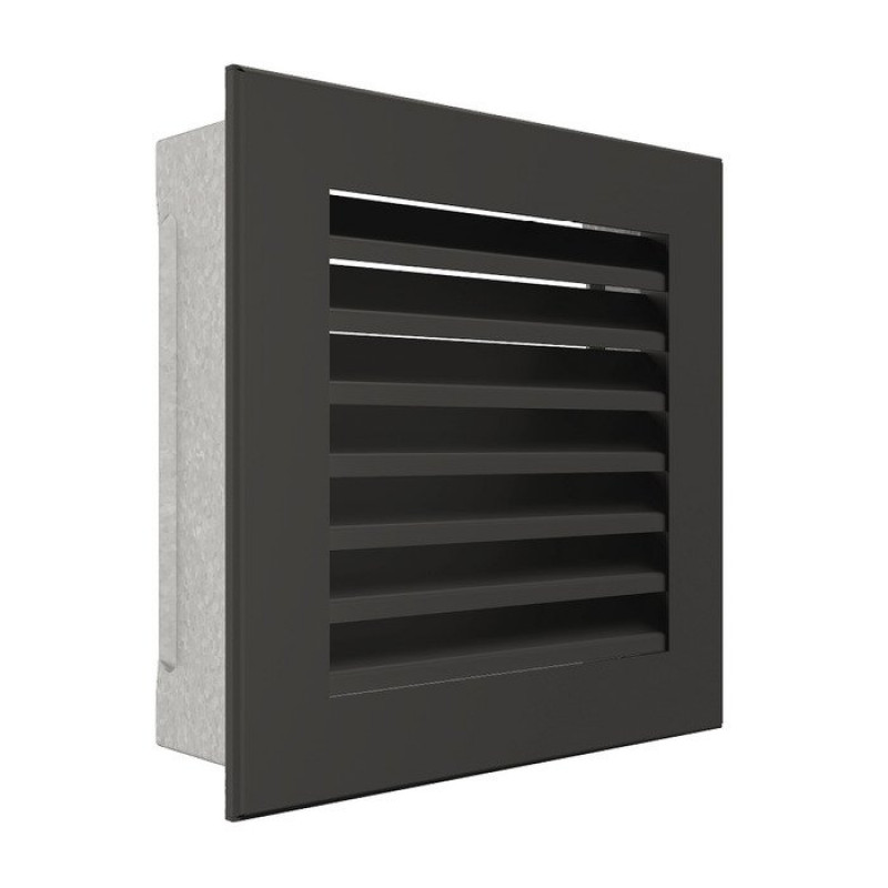 Вентиляционная решетка для камина SAVEN Hide 17x17 черная
