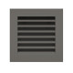 Вентиляционная решетка для камина SAVEN Hide 17x17 графитовая