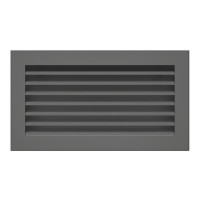 Вентиляционная решетка для камина SAVEN Hide 17x30 графитовая