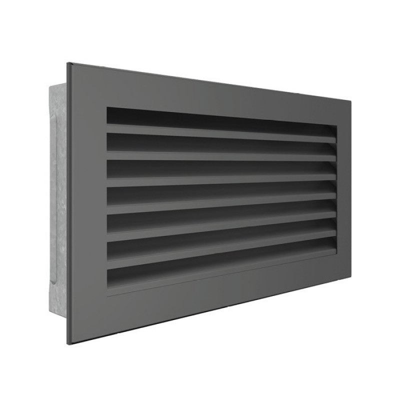 Вентиляционная решетка для камина SAVEN Hide 17x30 графитовая