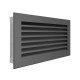 Вентиляционная решетка для камина SAVEN Hide 17x30 графитовая