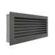 Вентиляционная решетка для камина SAVEN Hide 17x37 графитовая