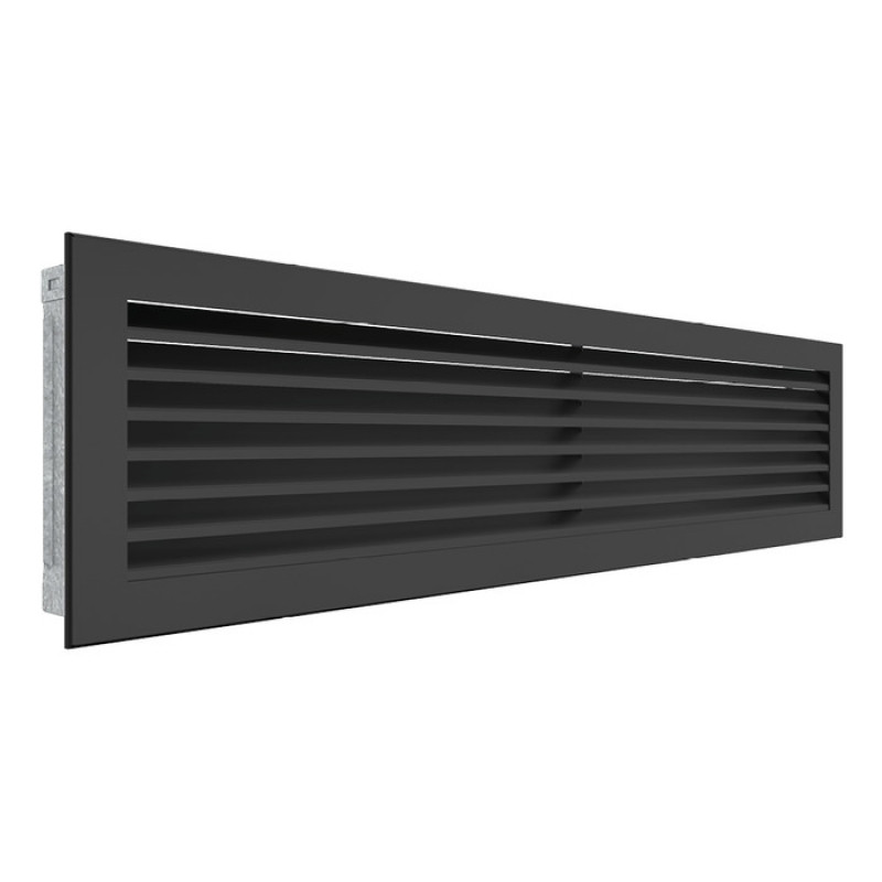 Вентиляционная решетка для камина SAVEN Hide 17x70 черная