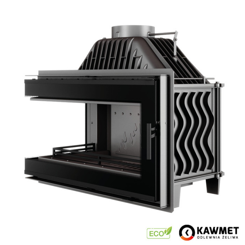 Камінна топка KAWMET W16 LB Black (13.5 kW) ECO