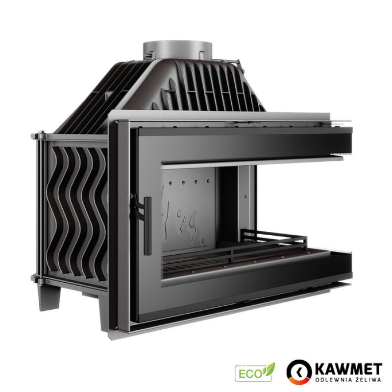 Камінна топка KAWMET W16 PB Black (13.5 kW) ECO